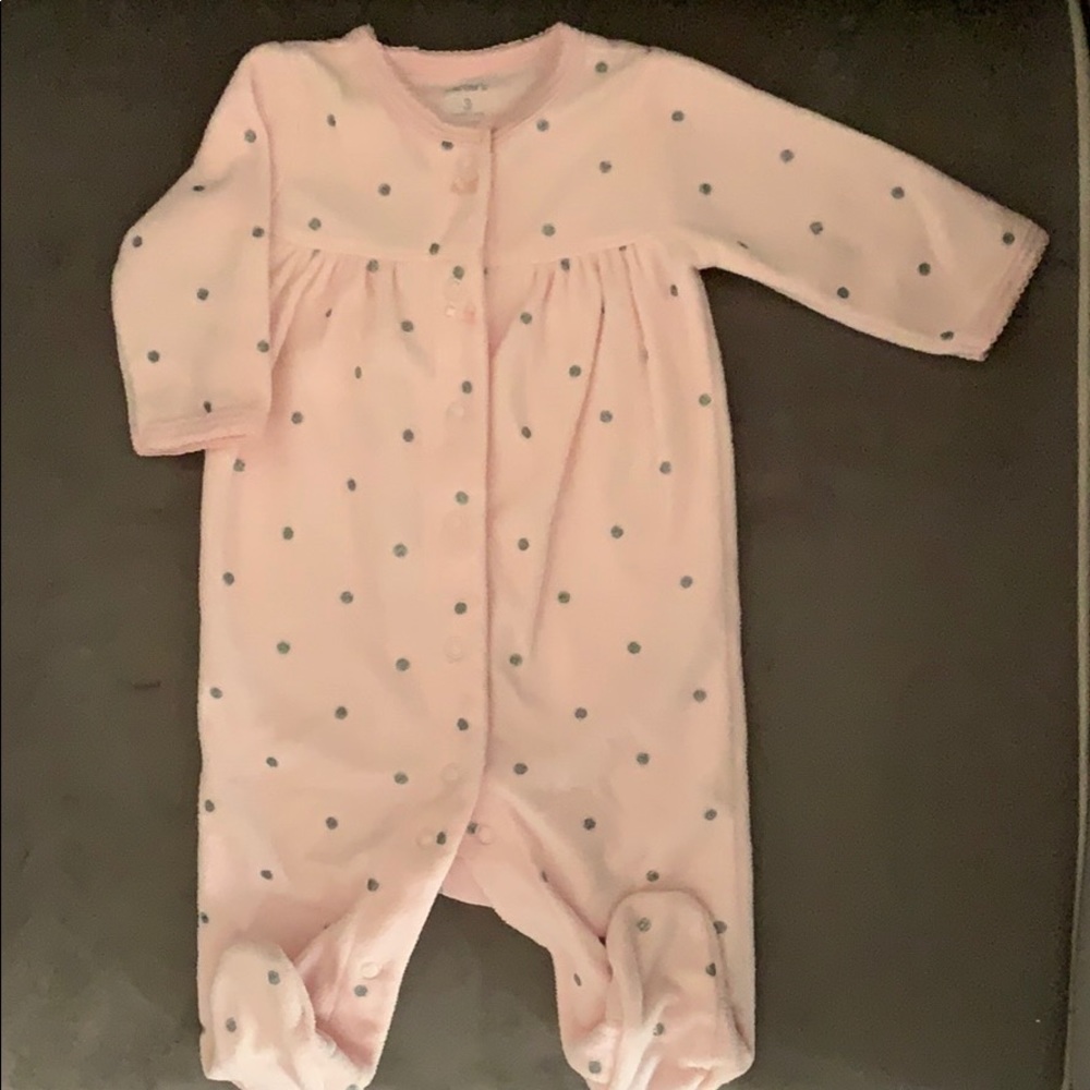 🍁Carter's soft fleece baby footie
